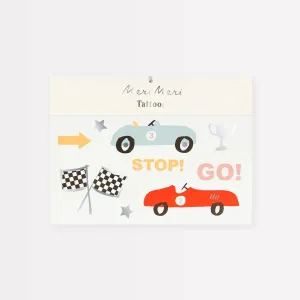 Race Car Tattoos (x2)