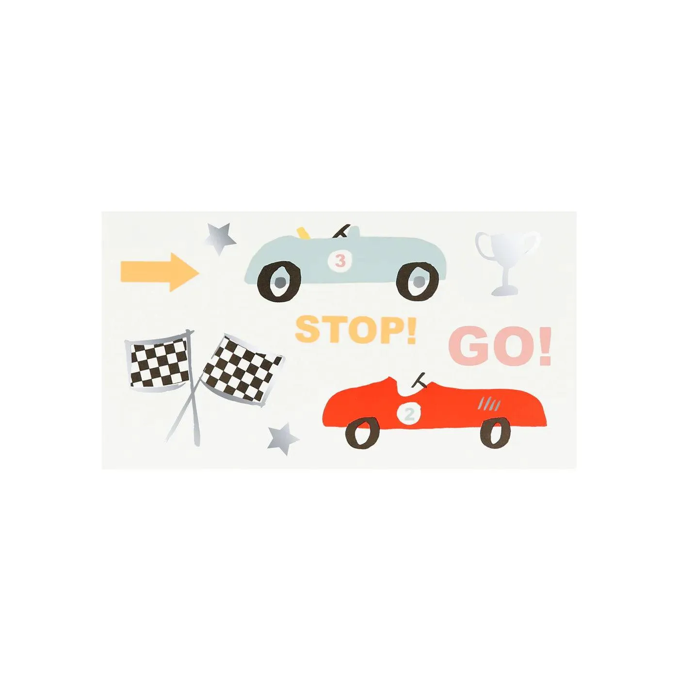 Race Car Tattoos (x2)