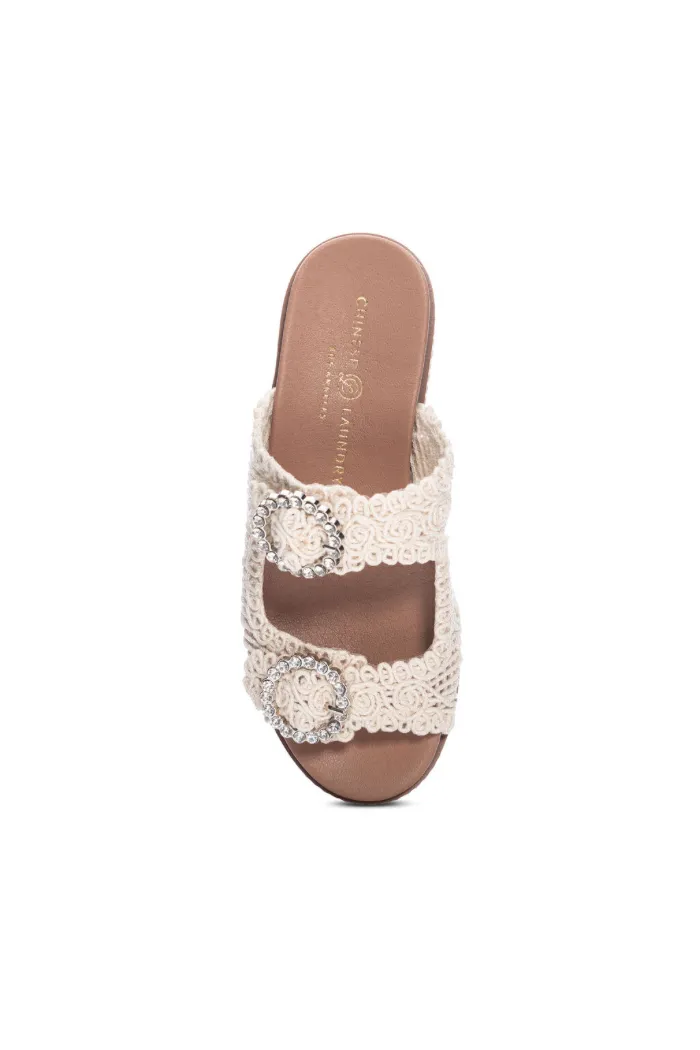 Sonder Macrame Platform Slide Sandal