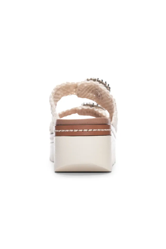 Sonder Macrame Platform Slide Sandal