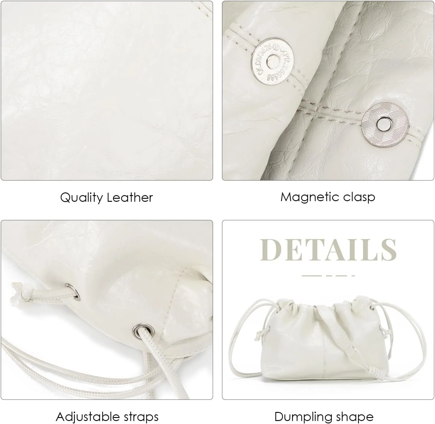 SUKUTU Cloud Clutch Purses Trendy Dumpling Shoulder Bag for Women Hobo Bag Leather Handbag