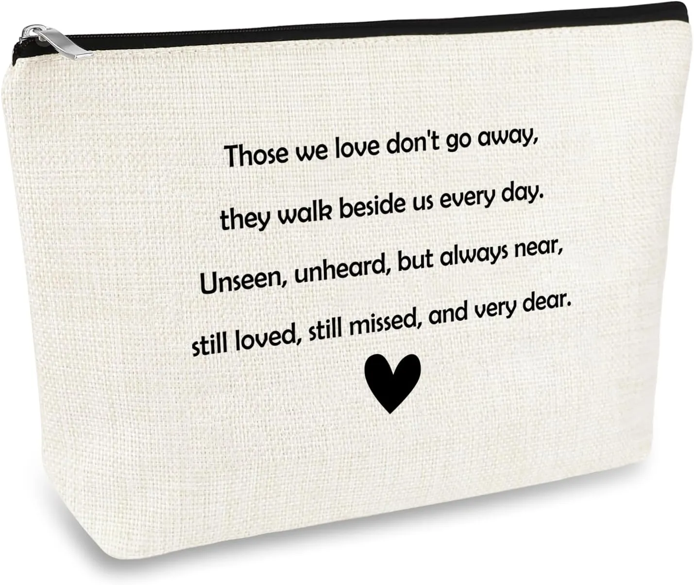 Sympathy Gifts for Loss of Loved One Bereavement Gift Makeup Bag Memorial Gift Remembrance Gift Cosmetic Bag Condolences Gift for Loss Grief Gifts In Loving Memory Gift Travel Cosmetic Pouch