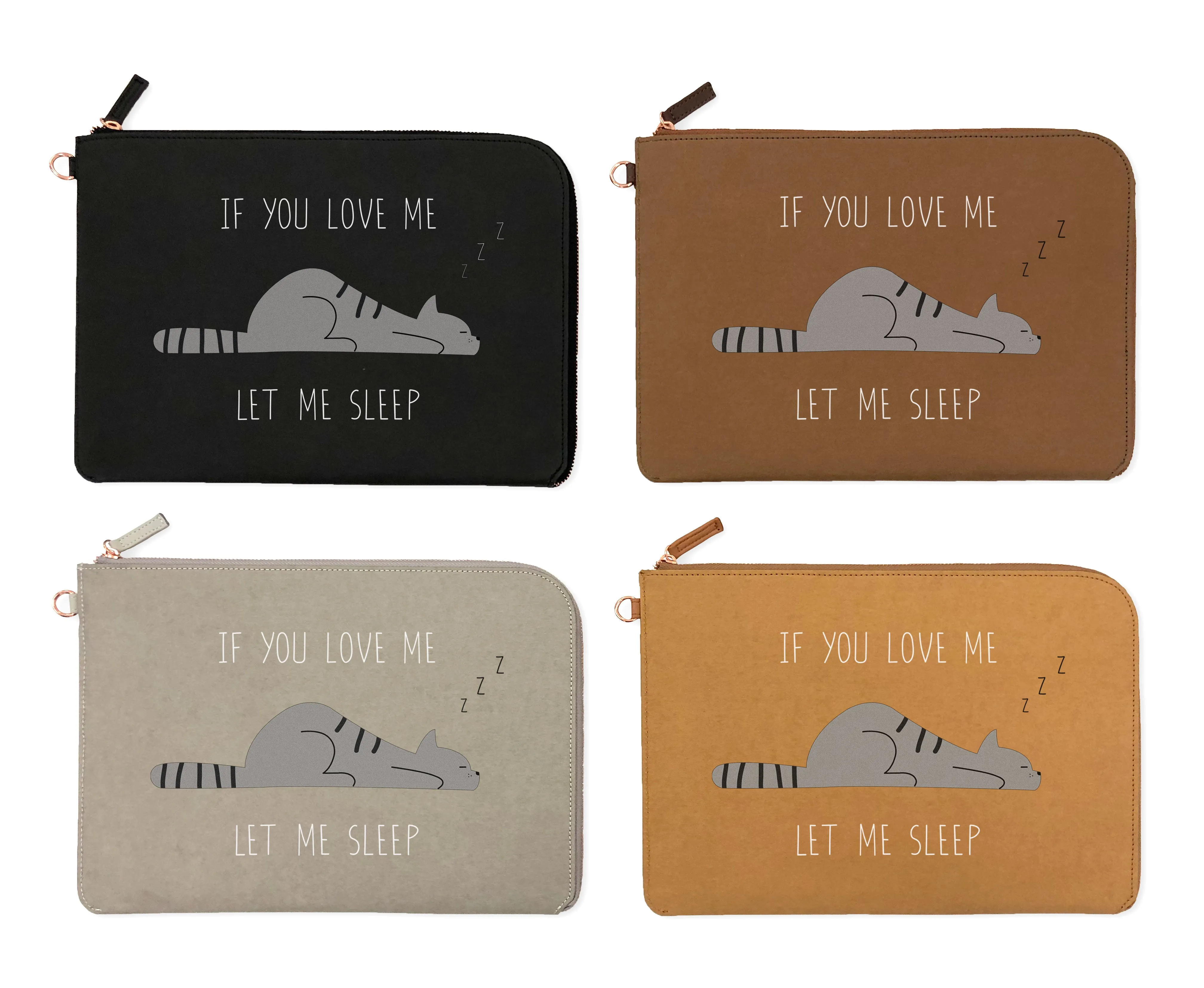 TabletClutch [Cat - If You Love Me Let Me Sleep]