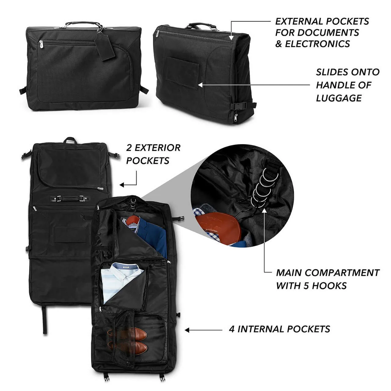 Texas Longhorns 18" Carry On Garment Bag
