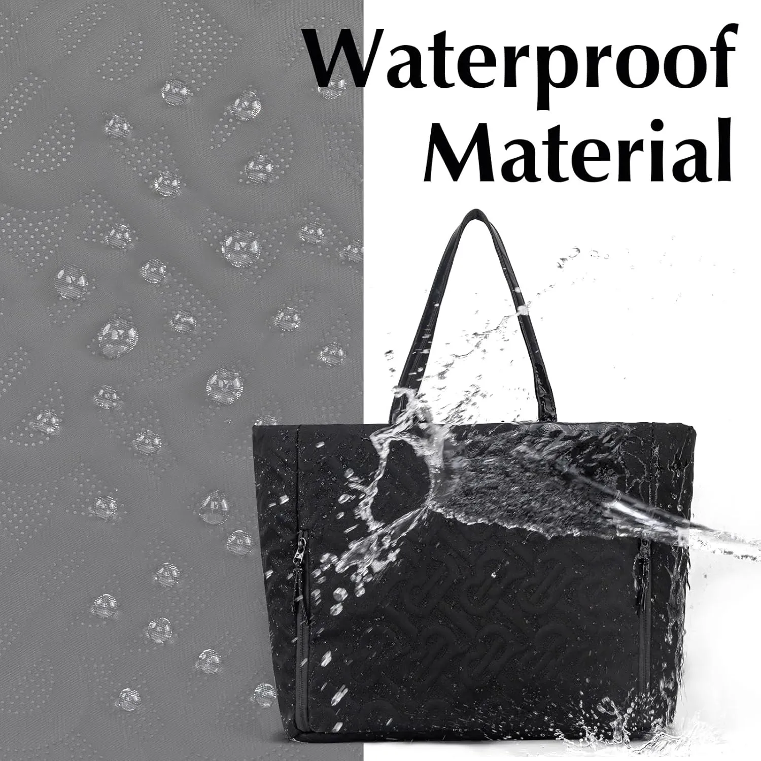 Tote Bag for Women with Compartments Large Laptop Crossbody Tote Bag Waterproof Shoulder Bag for Work Travel
