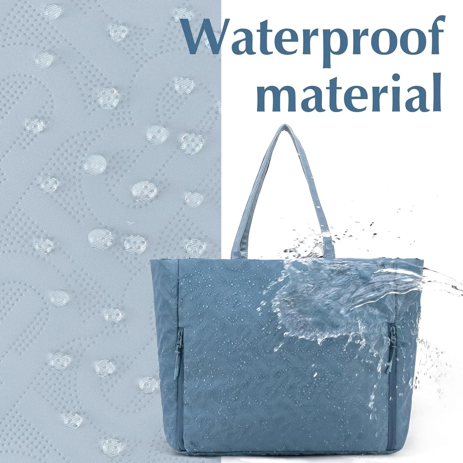 Tote Bag for Women with Compartments Large Laptop Crossbody Tote Bag Waterproof Shoulder Bag for Work Travel