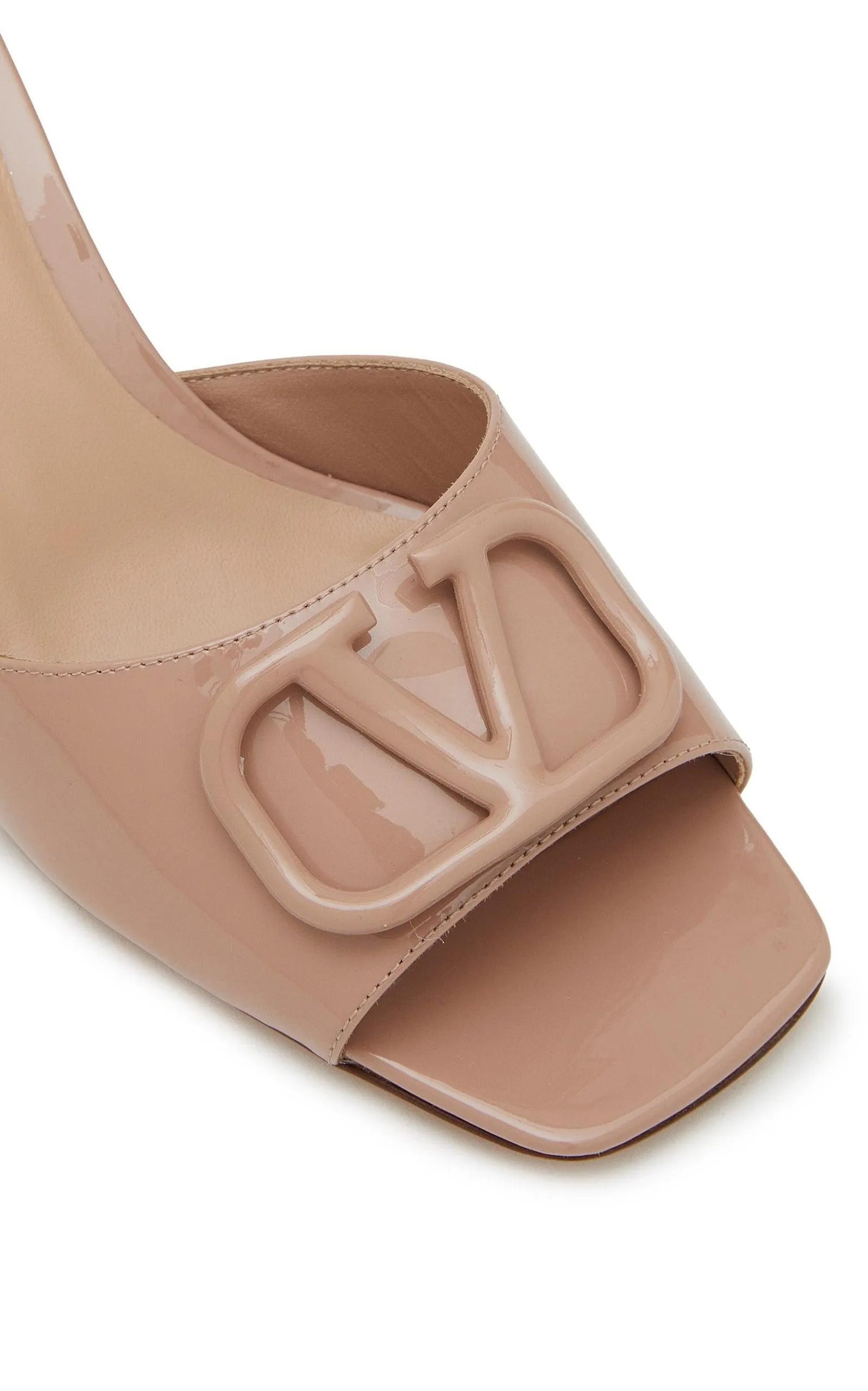 Vlogo Signature Patent Leather Slide