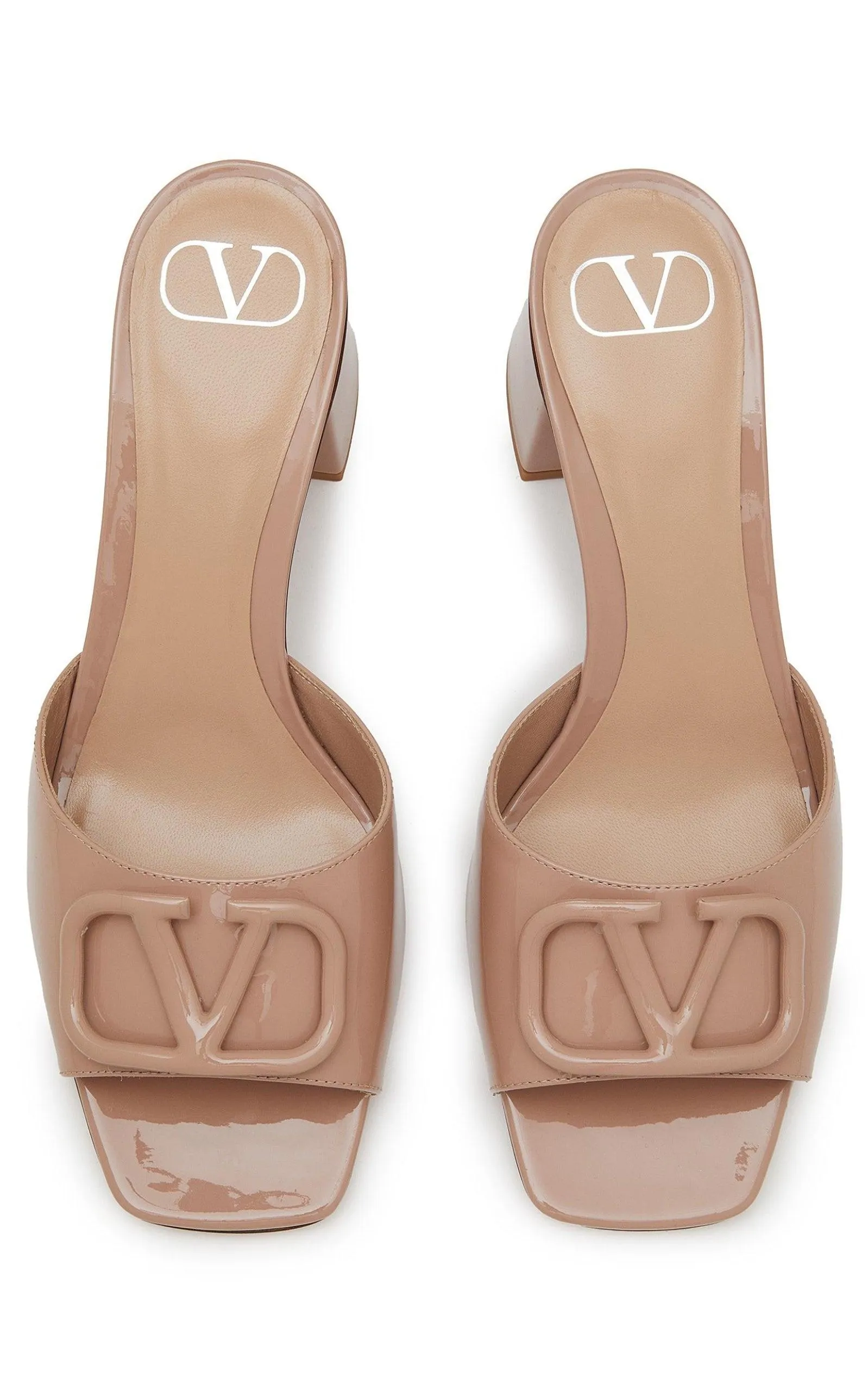 Vlogo Signature Patent Leather Slide